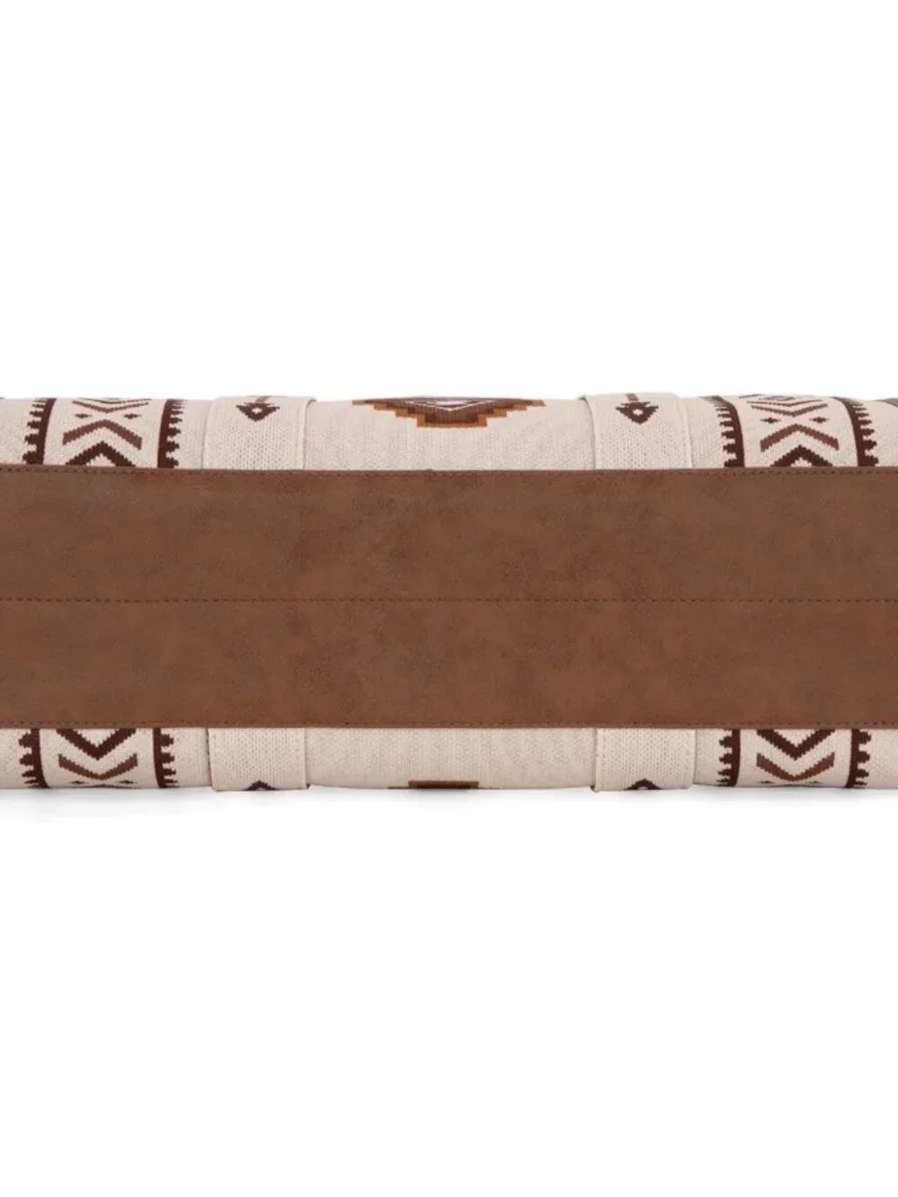 Montana West Aztec Retro Arrows Dual Sided Print Large Tote/Crossbody Beige